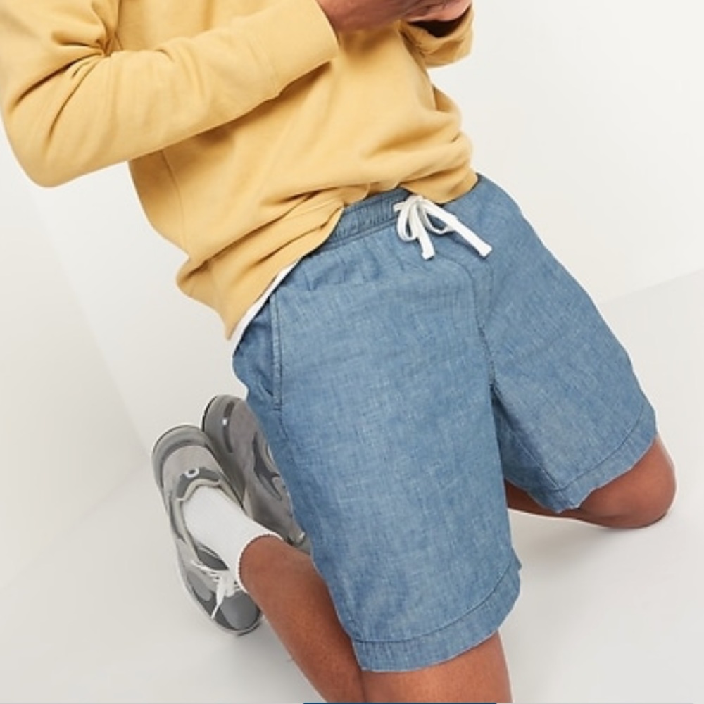 OLD NAVY Men’s Chambray Blue Jogger Shorts Size S